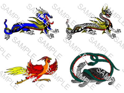 四神 四神獣 四獣 のイラストを描いてみた 10年2月 Ikinari Larc